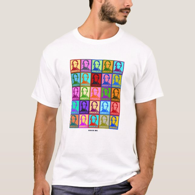 Pop Art Wolfgang Amadeus Mozart | Rock Me T-Shirt (Front)