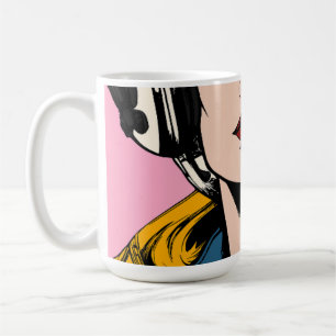 Pop Art Woman Coffee Mug – Retro Comic Style Art 