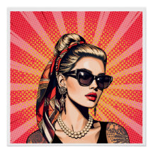 Pop Art Woman - Retro Chic
