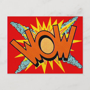 Pop Art   WOW   Postcard