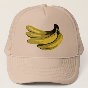Pop Art Yellow Banana Graphic Trucker Hat