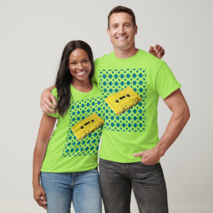 Pop Art Yellow Cassette Tape T-Shirt