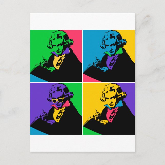 Pop Beethoven Postcard (Front)