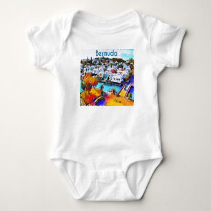 Pop Bermuda Baby Bodysuit