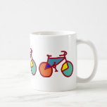 pop bikes coffee mug<br><div class="desc">Graphic colourful bicycles</div>