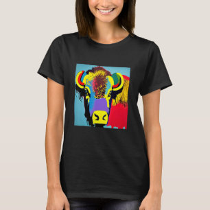 Pop Bison Fun Cute Trendy For Men Women & Kids T-Shirt