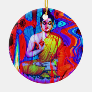 Pop Buddha Ceramic Tree Decoration