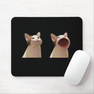 Pop Cat Meme Mouse Pad