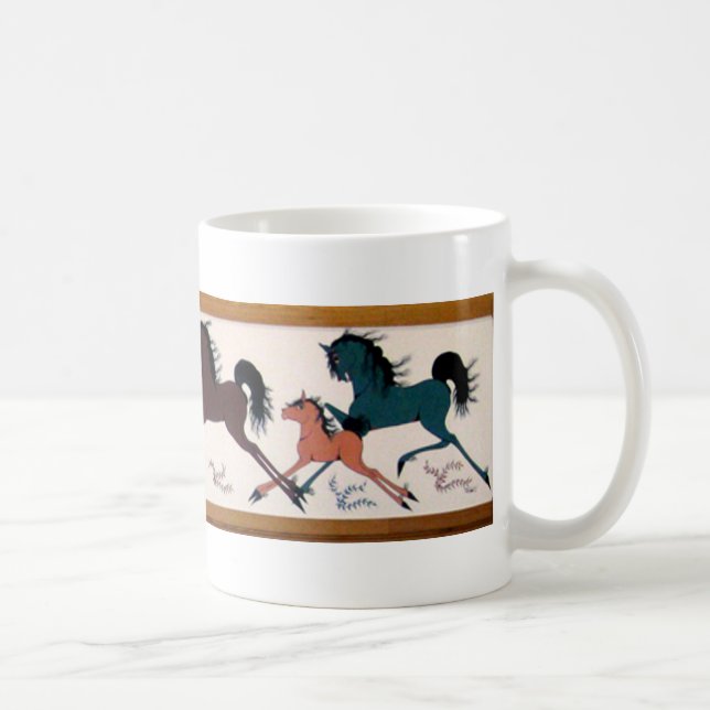 Pop Chalee Horse Mural Coffee Mug (Right)