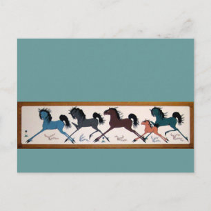 Pop Chalee Horse Mural Postcard