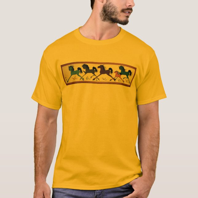 Pop Chalee Horse Mural T-Shirt (Front)