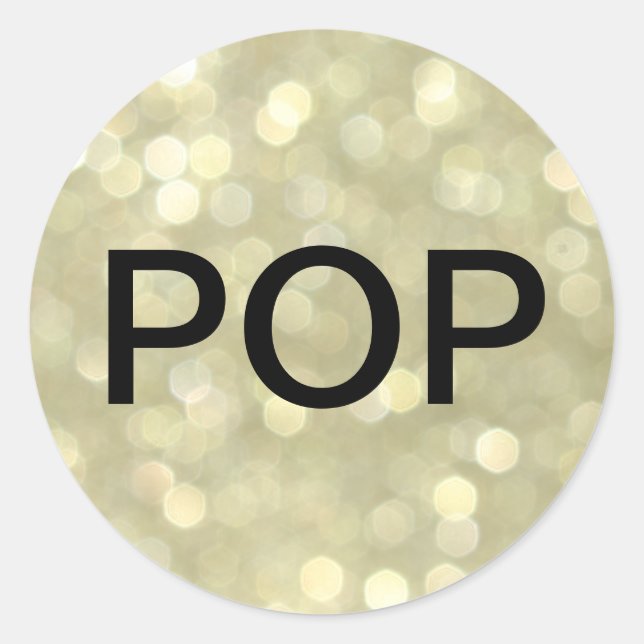 POP Champagne Bubbles Sticker (Front)