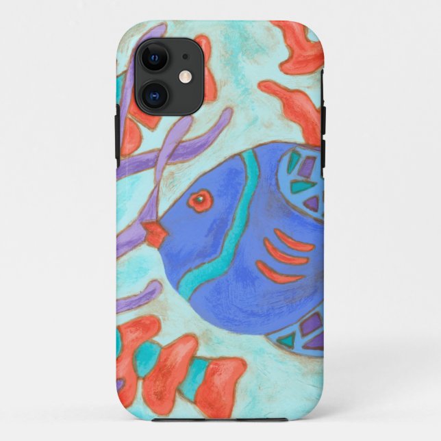 Pop-Coloured Fish Case-Mate iPhone Case (Back)