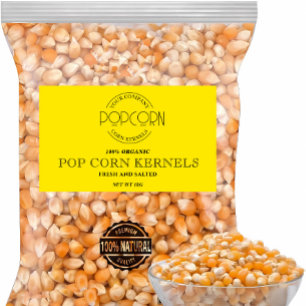 Pop Con Kernels Editable Label Sticker