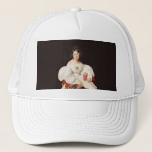 Pop Corn Diva with 3D Glasses  Trucker Hat