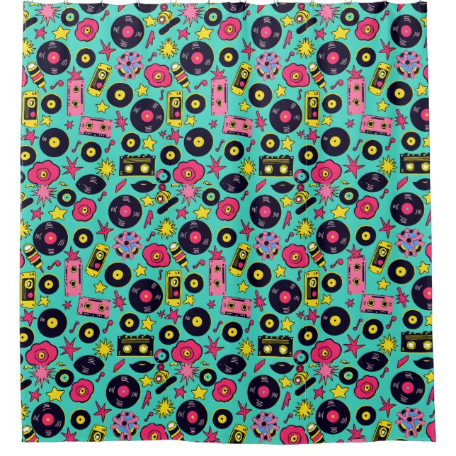 Pop Culture Shower Curtain – Bold & Trendy (Front)