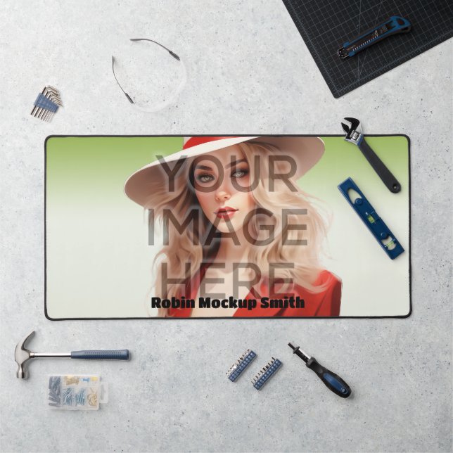 Pop Culture Signable Add Photo Personalised Custom Desk Mat (Workstation)