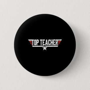 Pop Culture Top Teacher Appreciation Super Teacher 6 Cm Round Badge