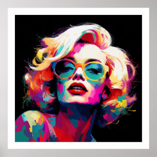 Pop Culture Vibrant Colours Poster