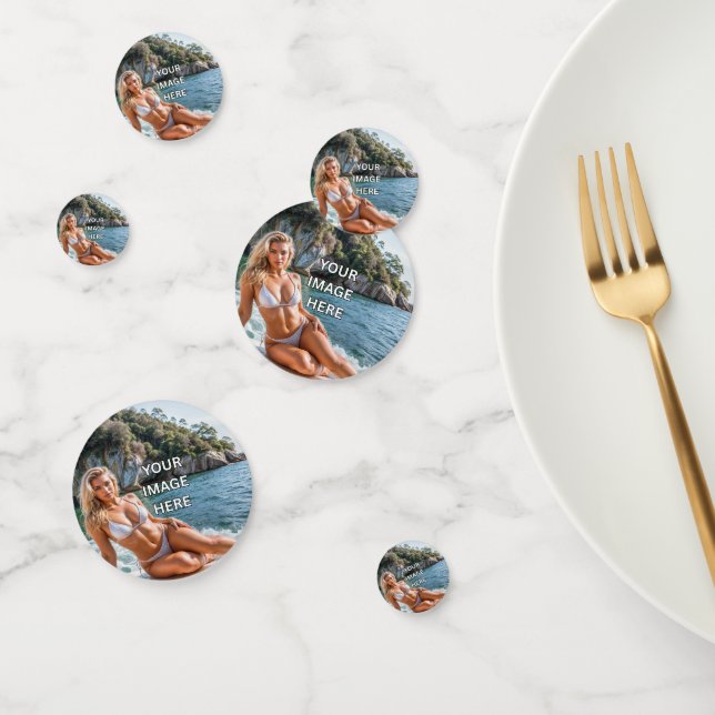POP! 🎉 Custom Table Confetti – Add Image or Text (Group)