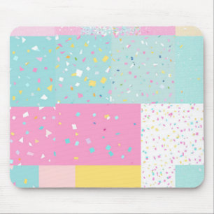 Pop Cute Patchwork Terrazzo Pattern Mouse Mat