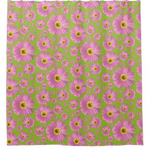 Pop Daisy Pink Shower Curtain
