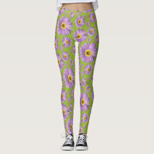 Pop Daisy Purple Leggings