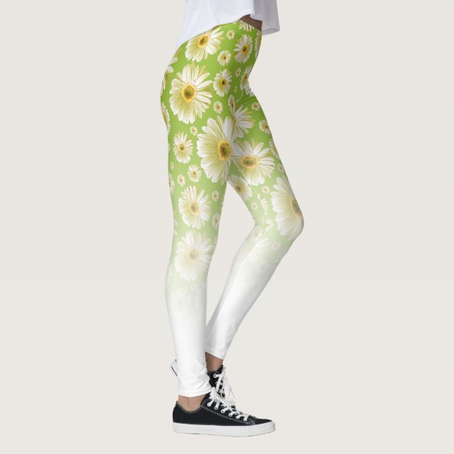 Pop Daisy White Leggings (Right)