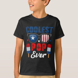 Pop Ever Sungles Ice Creams As American Flag T-Shirt