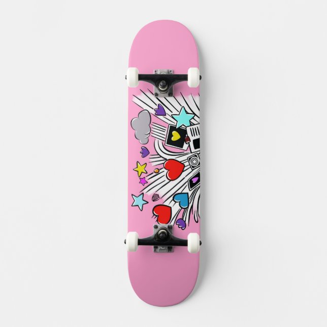 Pop Explosion Skateboard Deck (Front)
