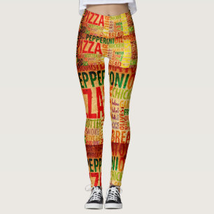 Pop Fashion Pizza Pizzaria Pizzeria Leggings