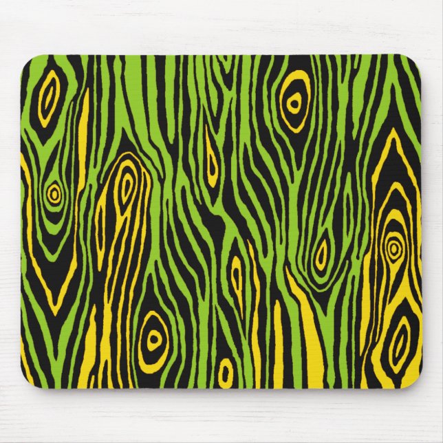 Pop Faux Bois Mouse Mat (Front)
