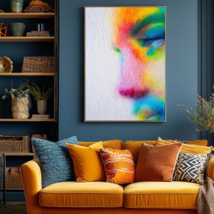 Pop Femme: Colour Explosion Canvas Print