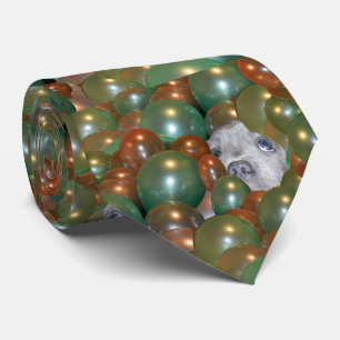 Pop Fest: Funny Staffy Puppy In The Balloons, Tie