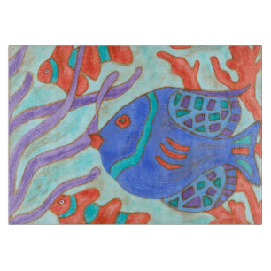Pop Fish Cutting Board