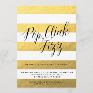 POP FIZZ CLINK Holiday Party Invitation