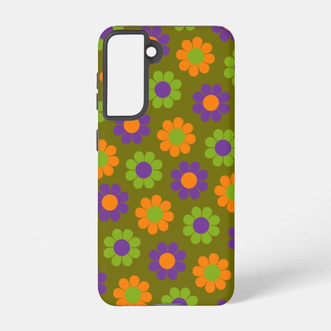 Pop Flower Power Samsung Galaxy S21 Case (Back)