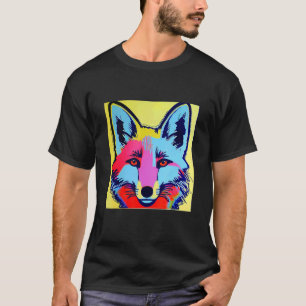 Pop Fox Fun Cute Colourful For Men Women & Kids T-Shirt