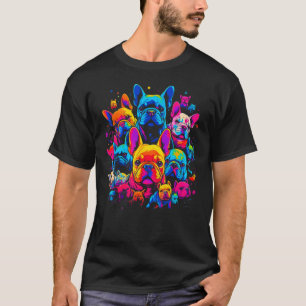 Pop French Bull Dog Family T-Shirt