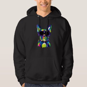 Pop French Bulldog Cute Fur Mum Dog Dad Frenchie Hoodie