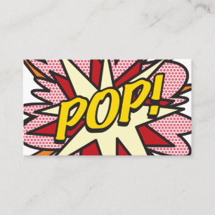 POP Fun Retro Comic Book Business Card