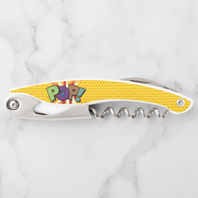 POP Fun Retro Comic Book Pop Art Corkscrew (Front)