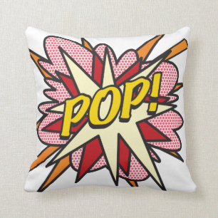 POP Fun Retro Comic Book Pop Art Cushion