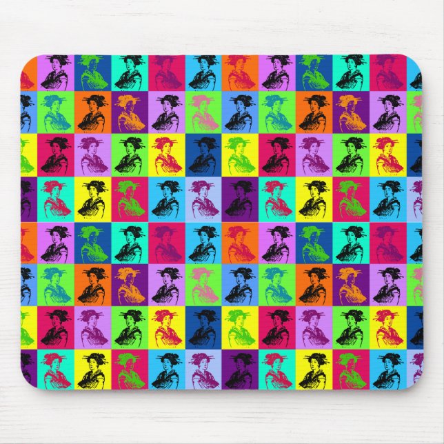 Pop Geishas Mouse Mat (Front)