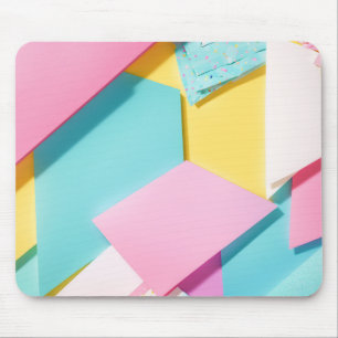 Pop Geometric Pattern Macaron Color Mouse Mat