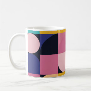 Pop Geometry Retro Mug – Colourful Mid-Century