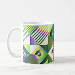 Pop Geometry Retro Mug – Colourful Mid-Century
