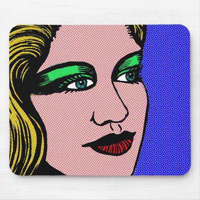 Pop Girl Mouse Mat (Front)