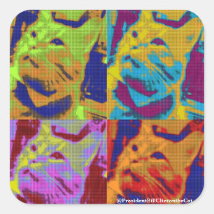 Pop Goes the President! Square Sticker