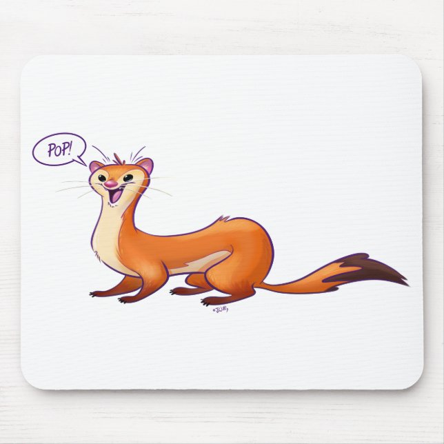 POP GOES THE WEASEL by Jeff Willis Art Mouse Mat (Front)